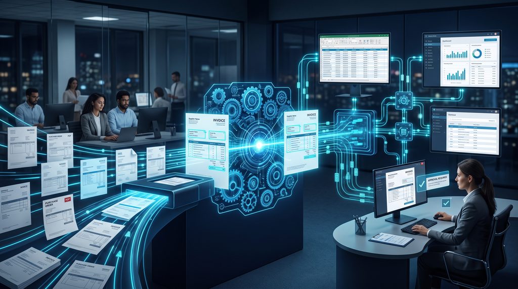 AI invoice and document processing with n8n workflow automation and automatic data extraction
